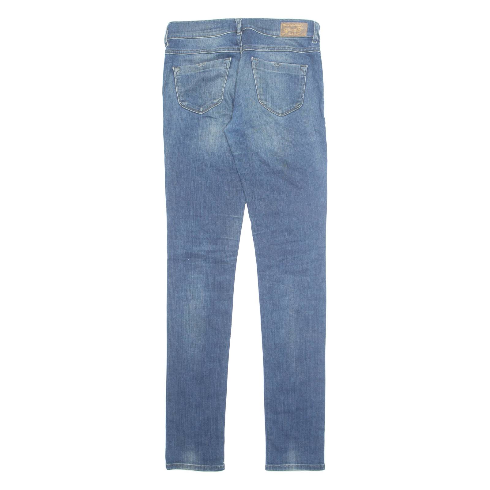 DIESEL Mens Jeans Blue Regular Tapered Stone Wash W27 L32
