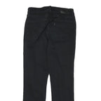 LEVI'S 724 Womens Jeans Black Slim Straight Denim Raw W26 L24 Distressed