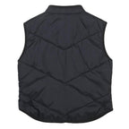 KICKERS Boys Black Nylon Quilted Jacket 16Y Sleeveless Zip Outdoor Vest