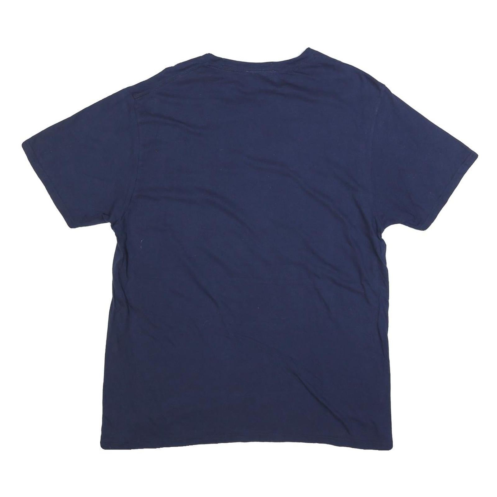 MLB Mens Navy Blue Reno Aces Graphic T-Shirt L Short Sleeve Crew Neck Baseball