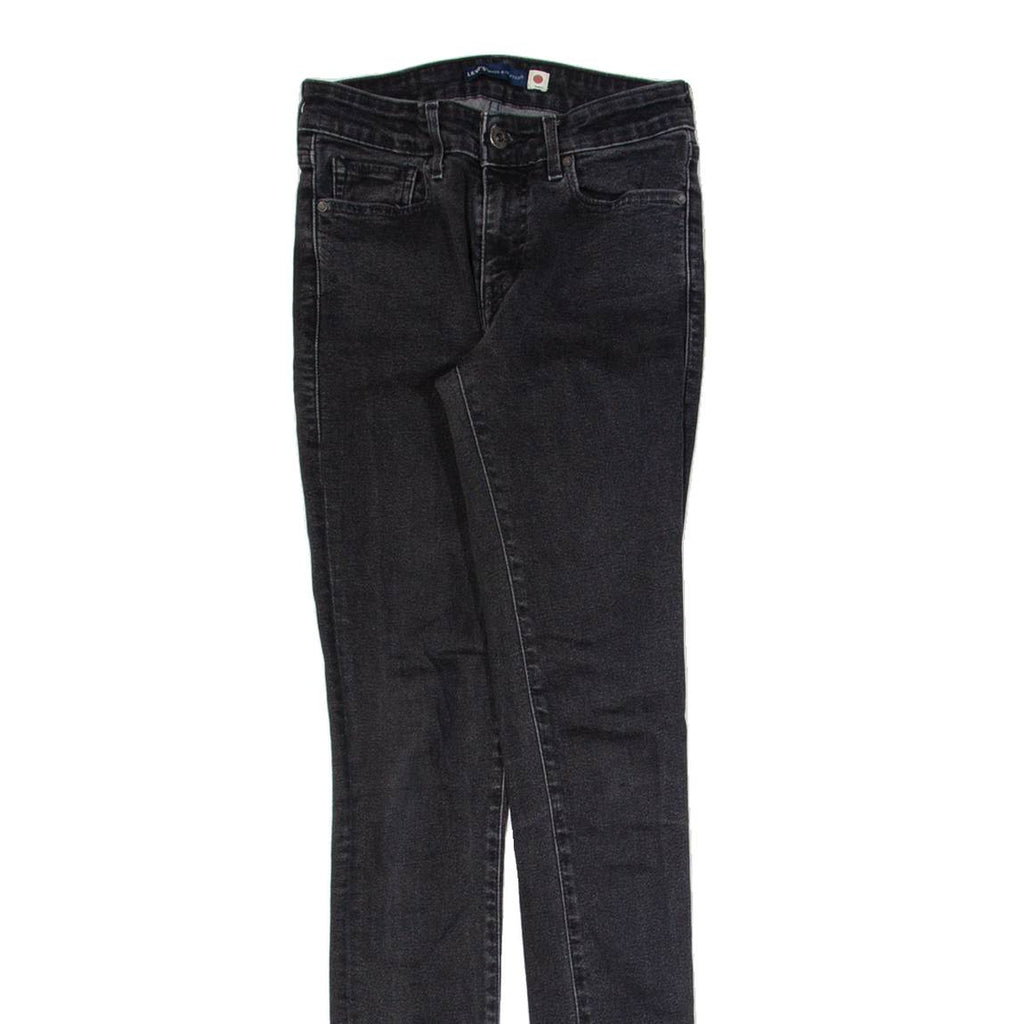 LEVI'S 711 Womens Jeans Black Slim Skinny W25 L32