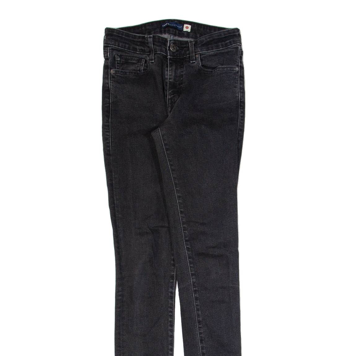LEVI'S 711 Womens Jeans Black Slim Skinny W25 L32