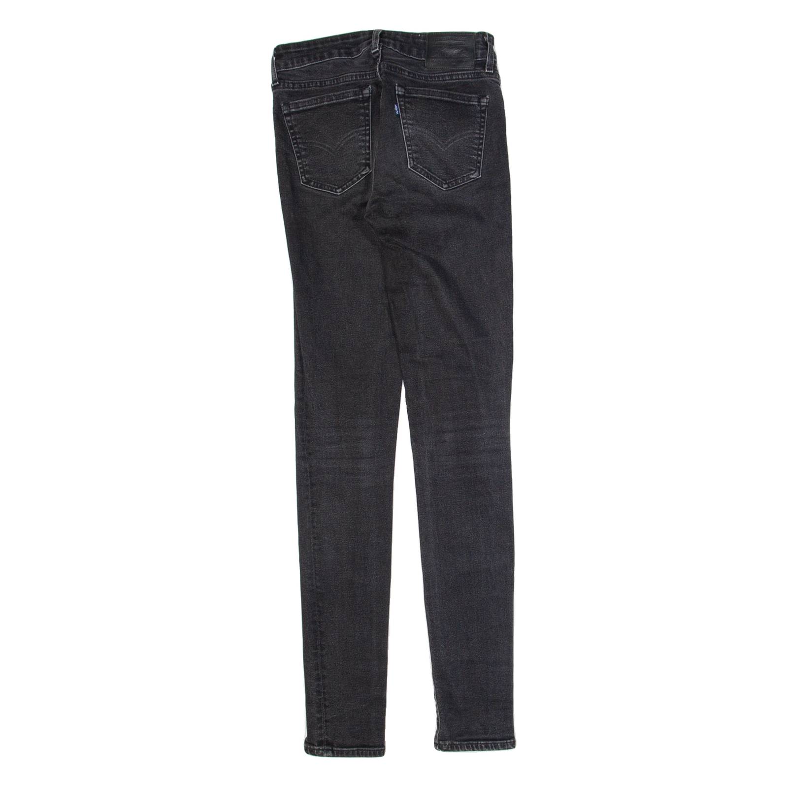 LEVI'S 711 Womens Jeans Black Slim Skinny W25 L32