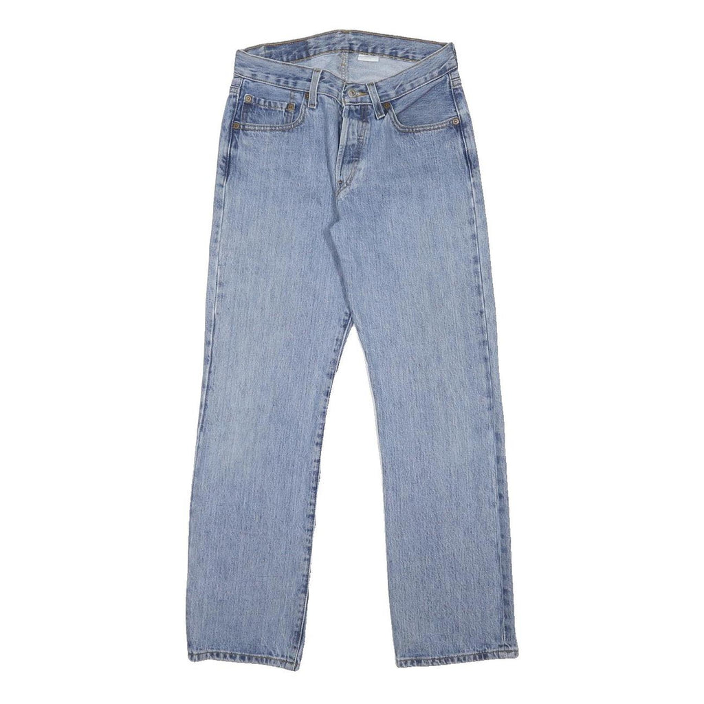 LEVI'S 501 Mens Jeans Blue Regular Straight Denim Medium W29 L30 Classic Button