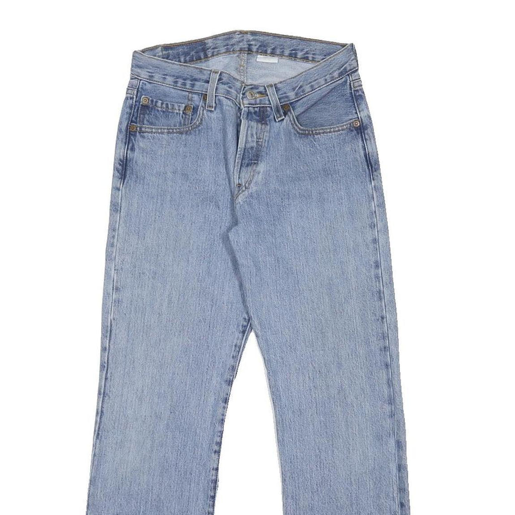 LEVI'S 501 Mens Jeans Blue Regular Straight Denim Medium W29 L30 Classic Button
