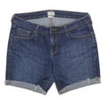 LEVI'S Womens Denim Blue Casual Shorts M W32 Cotton Blend Rolled Hem