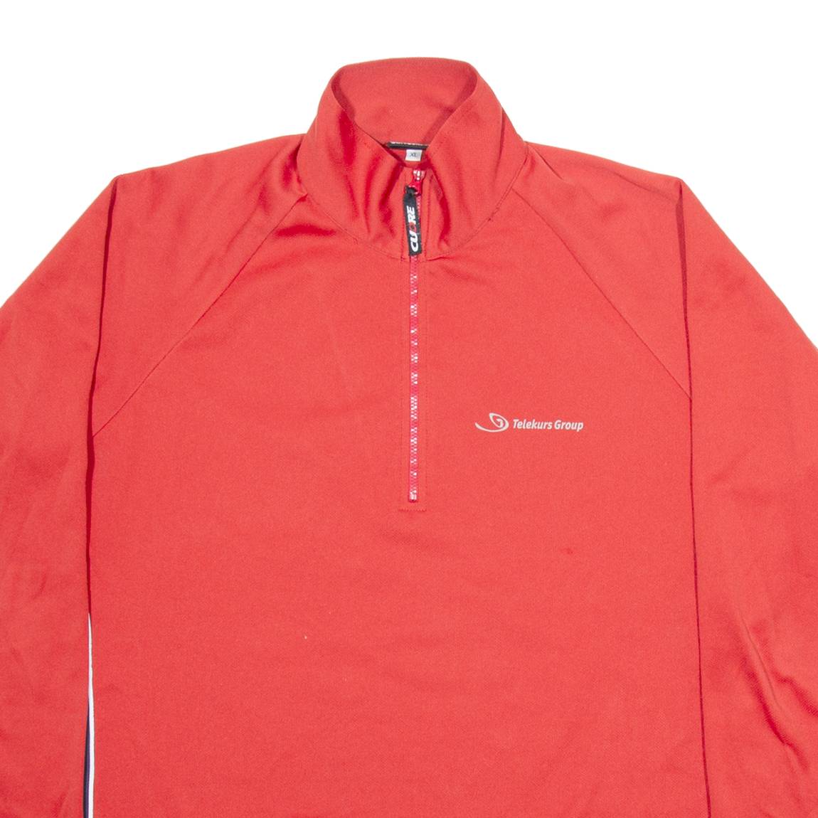 CUORE Cycling Mens Jersey Red Long Sleeve 1/2 Zip XL