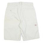 DICKIES Mens Shorts White Casual Regular L W36 Durable Cotton Blend Workwear