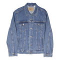 LEVI'S Womens Blue Denim Button Cotton Blend Jacket S Casual Stylish Outerwear