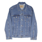 LEVI'S Womens Blue Denim Button Cotton Blend Jacket S Casual Stylish Outerwear