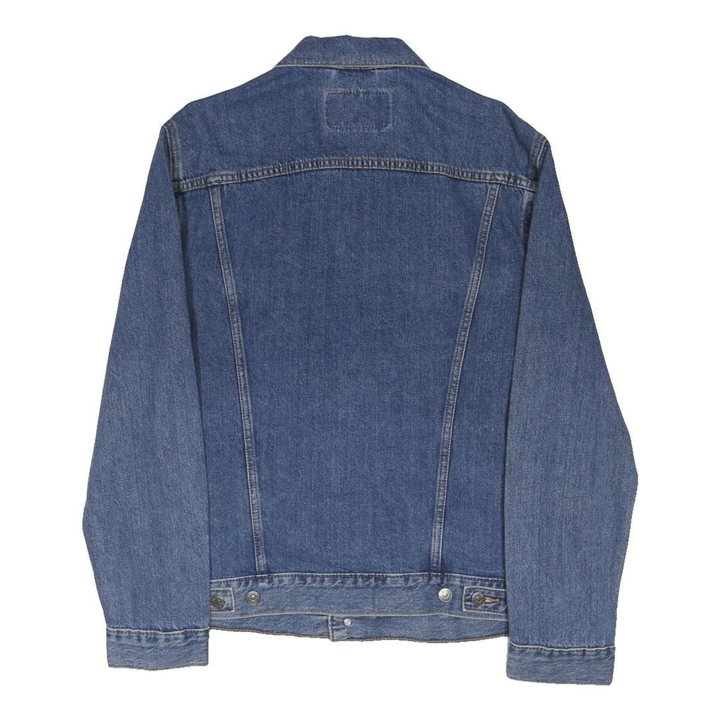 LEVI'S Womens Blue Denim Button Cotton Blend Jacket S Casual Stylish Outerwear