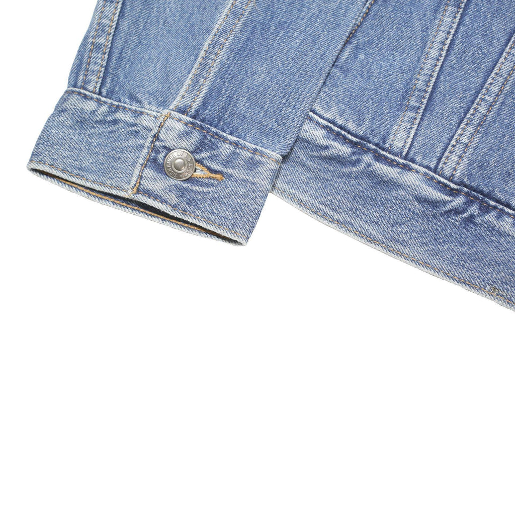 LEVI'S Womens Blue Denim Button Cotton Blend Jacket S Casual Stylish Outerwear