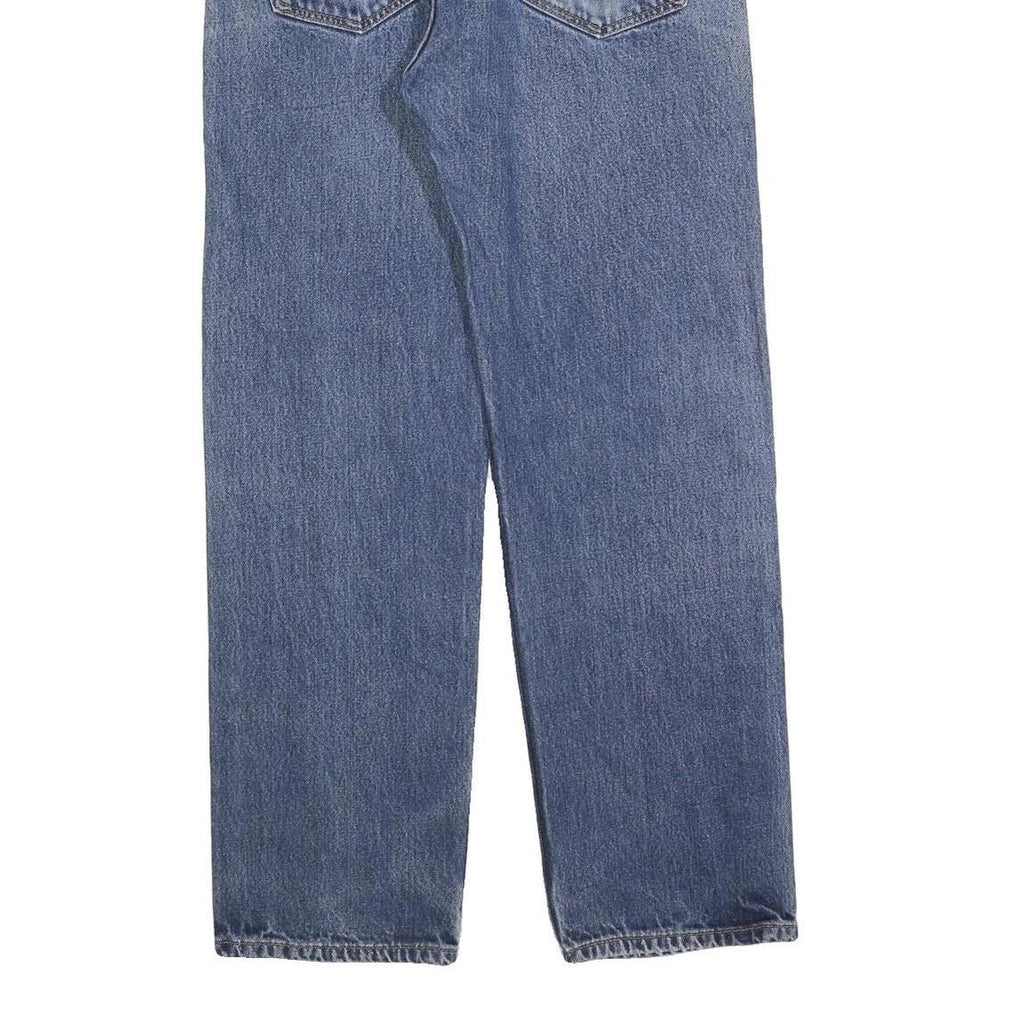 LEVI'S 505 Mens Jeans Blue Cotton Blend Regular Straight Medium W36 L32 Zip