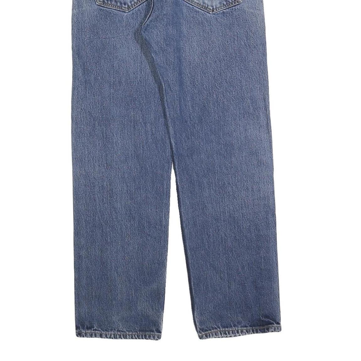 LEVI'S 505 Mens Jeans Blue Cotton Blend Regular Straight Medium W36 L32 Zip