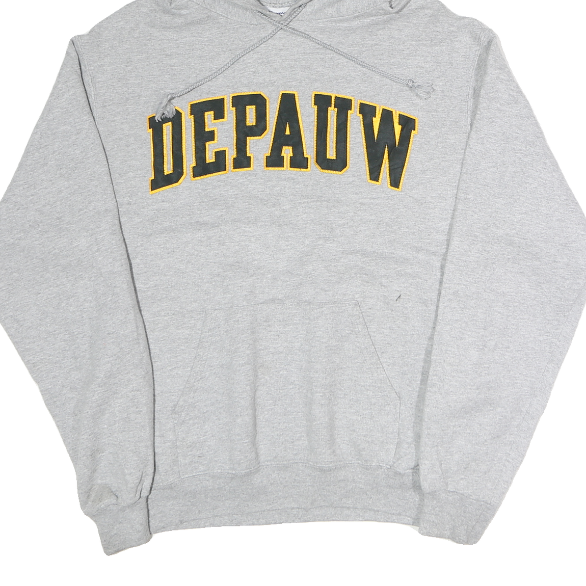 CHAMPION Mens Grey Depauw Pullover Hoodie M Cotton Casual