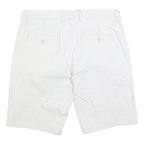 CHAMPION Mens Casual White Button Closure Cotton Blend Shorts XL W38 Logo
