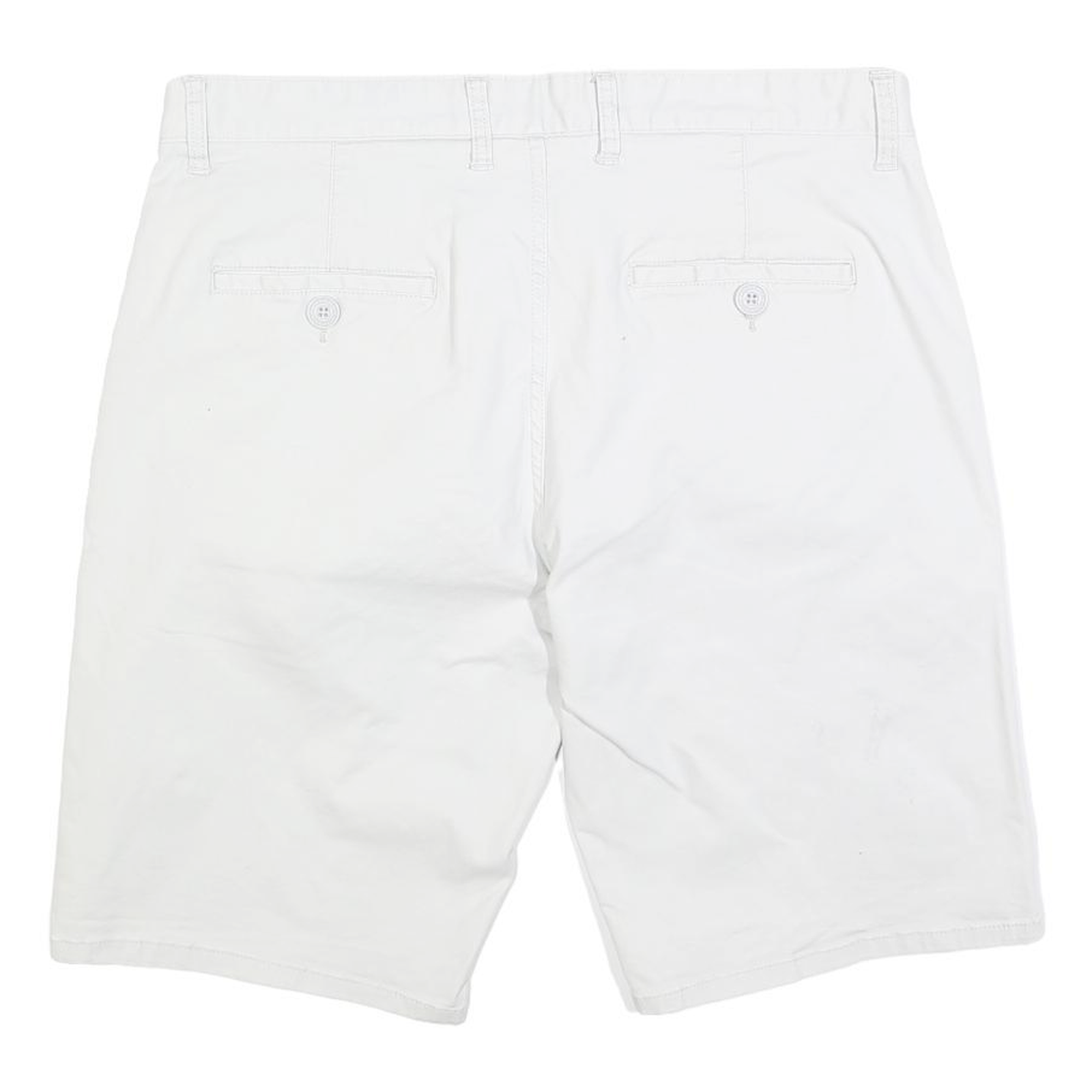 CHAMPION Mens Casual White Button Closure Cotton Blend Shorts XL W38 Logo
