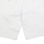 CHAMPION Mens Casual White Button Closure Cotton Blend Shorts XL W38 Logo