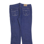 MC DUNCAN Mens Jeans Blue Regular Straight Denim Raw W38 L35 Classic Cotton