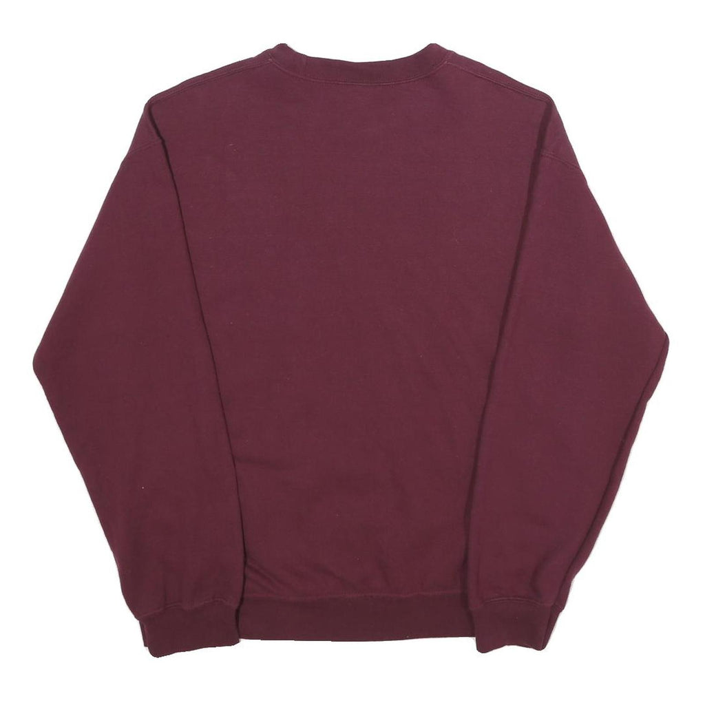 GILDAN Mens Maroon Hawkins Middle School A.V. Club Crew Neck M Sweatshirt