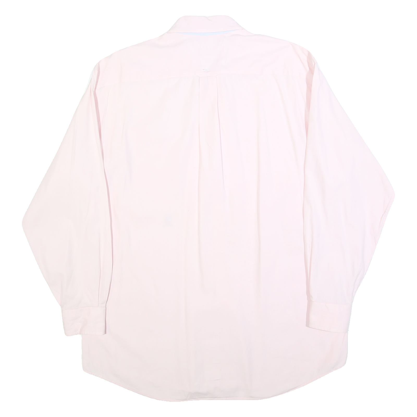 TOMMY HILFIGER Mens Pink Long Sleeve Shirt L Button Down Cotton Classic Fit