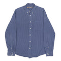 BEN SHERMAN Mens Blue Check Shirt S Button-Down Collar Long Sleeve Cotton