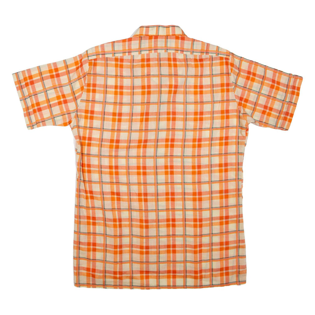 MARC THOMBARD Mens Shirt Orange Check L