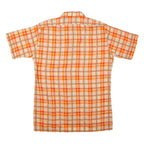 MARC THOMBARD Mens Shirt Orange Check L