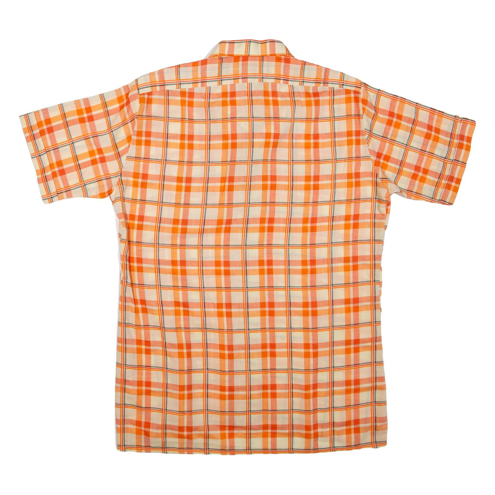 MARC THOMBARD Mens Shirt Orange Check L