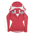 HELLY HANSEN Womens Red & Cream Outdoor Jacket M Nylon Zip Hooded