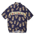 CAMPIA Pineapple Mens Hawaiian Shirt Blue L