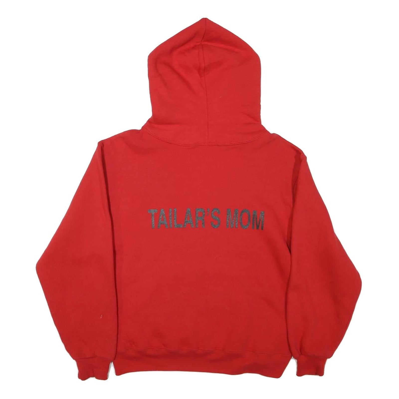 JERZEES Mens Red Tenino Beaver Volleyball Pullover Hoodie S Sports Team Graphic