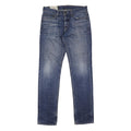 HOLLISTER Mens Jeans Blue Regular Straight Denim Medium W32 L32 Button Closure