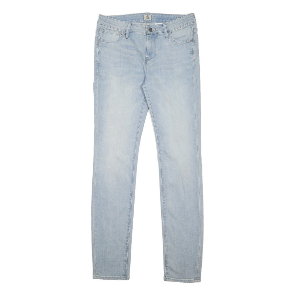 TIMBERLAND Womens Slim Blue Jeans Denim Light W29 L31 Stretch Cotton Blend