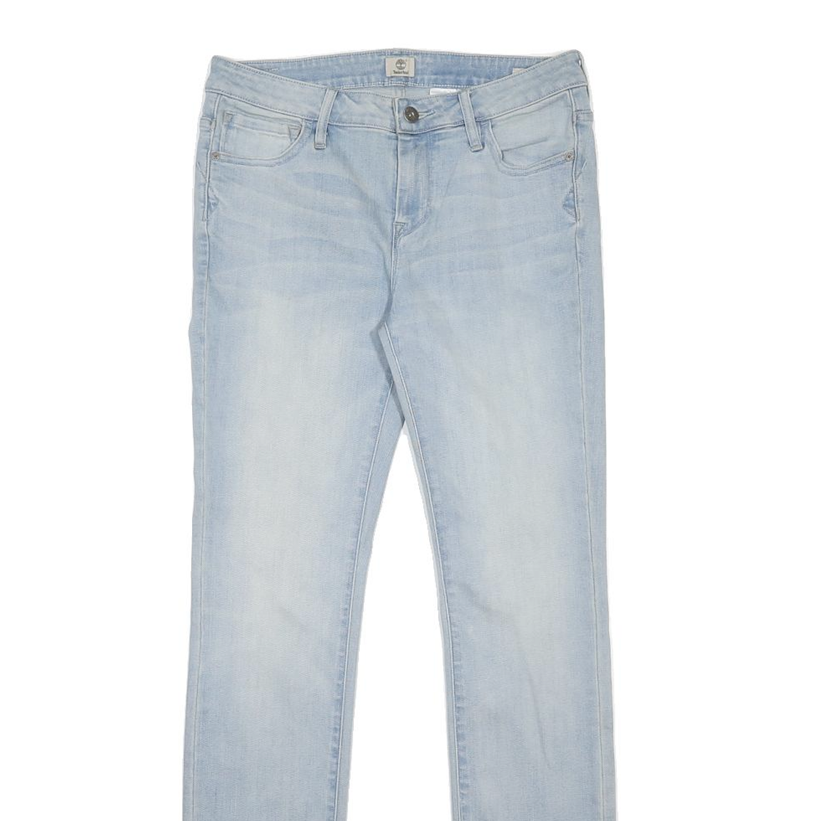 TIMBERLAND Womens Slim Blue Jeans Denim Light W29 L31 Stretch Cotton Blend