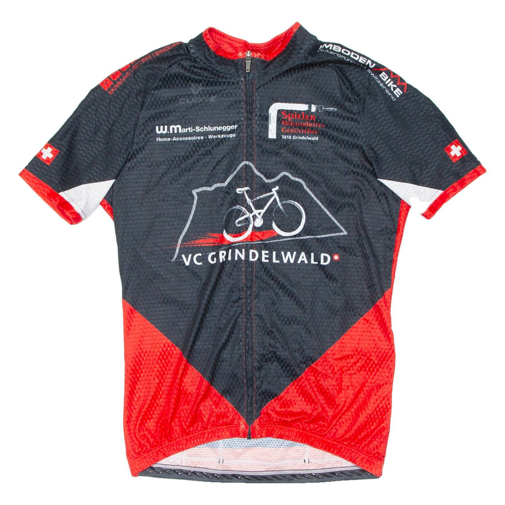 Cycling Mens Jersey Red 1/2 Zip XS