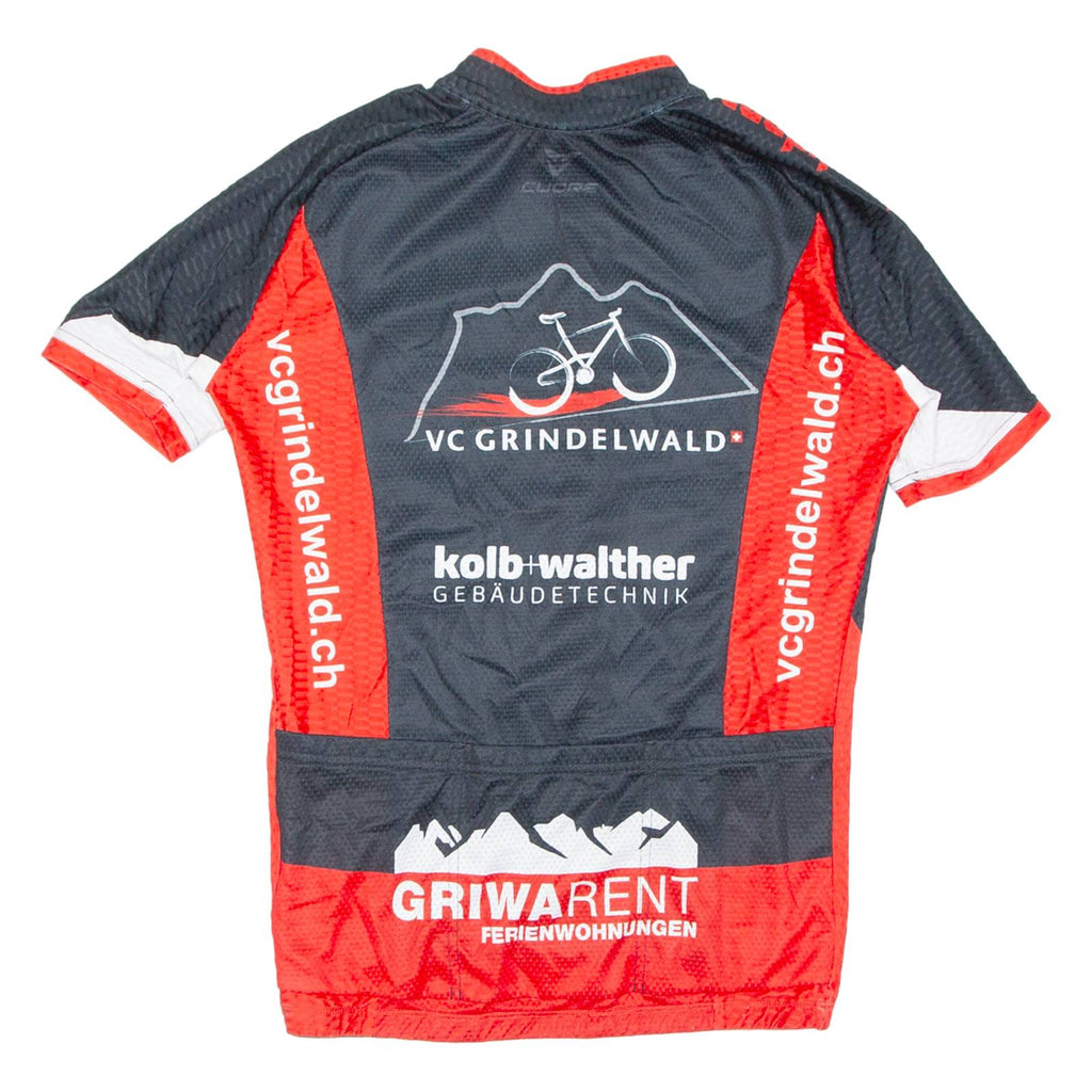 Cycling Mens Jersey Red 1/2 Zip XS