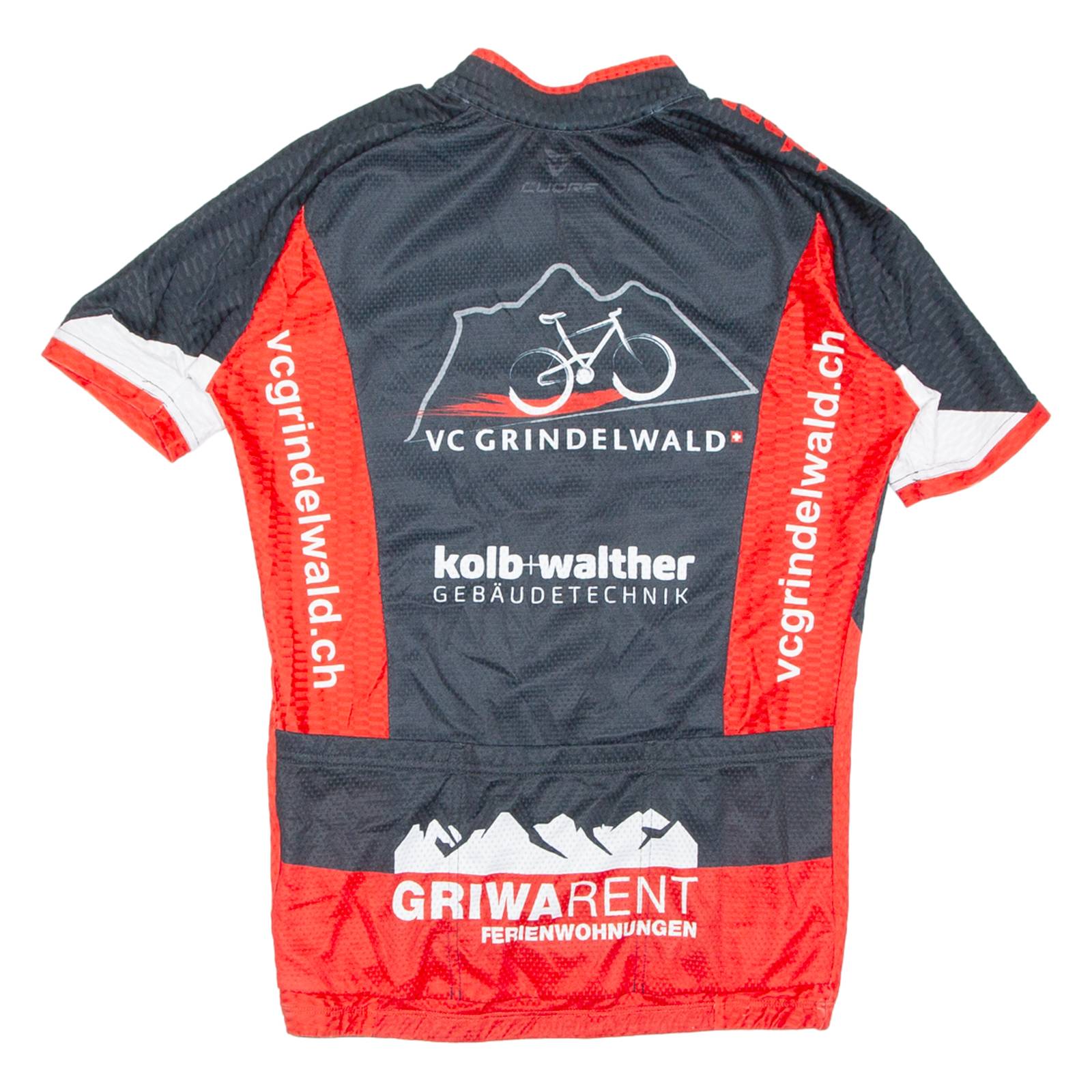 Cycling Mens Jersey Red 1/2 Zip XS