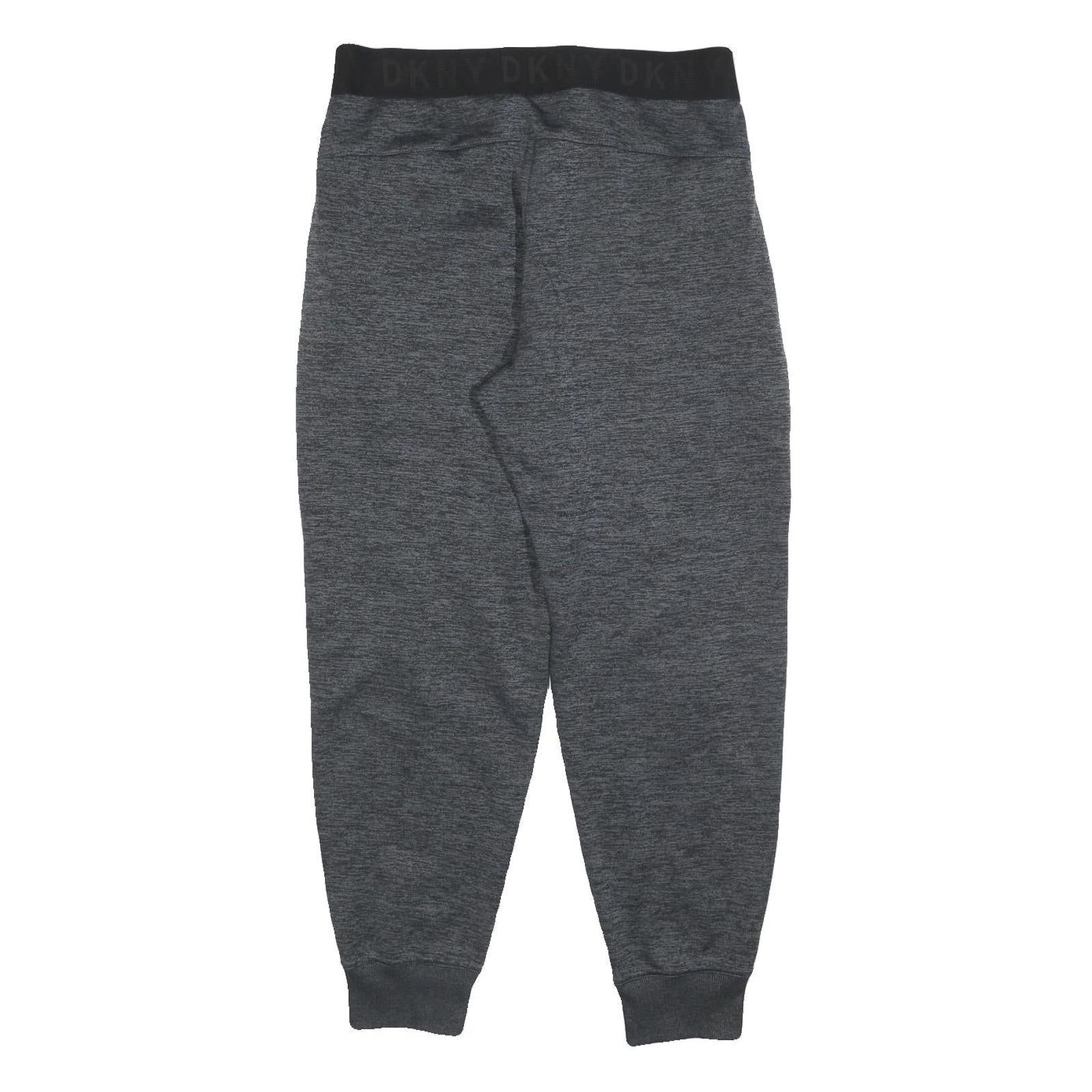 DKNY Womens Joggers Grey M W30 L28 Cotton Blend Slim Tapered Comfortable