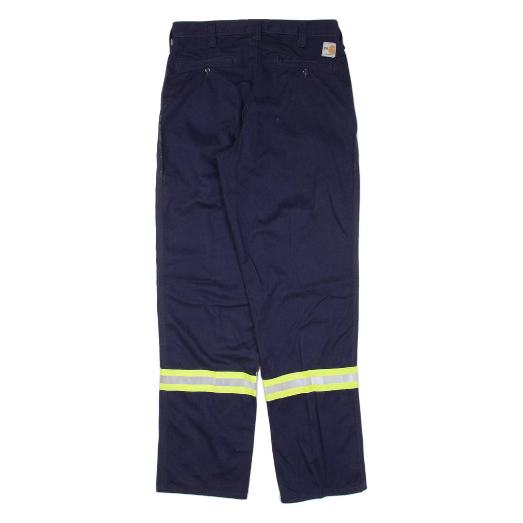 CARHARTT Workwear Mens Trousers Blue Regular Straight W32 L34