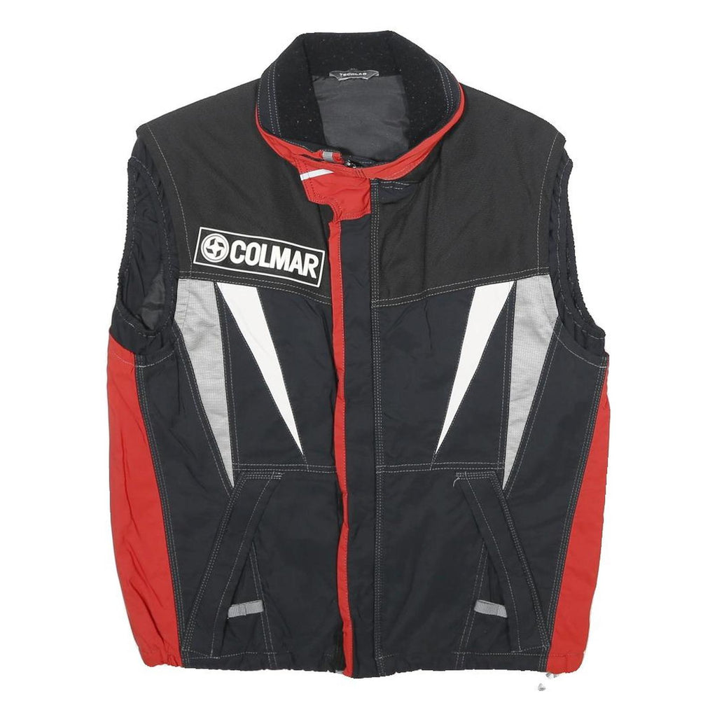 Colmar Mens Black & Red Tech Fleece Zip Jacket M Polyester Sportswear