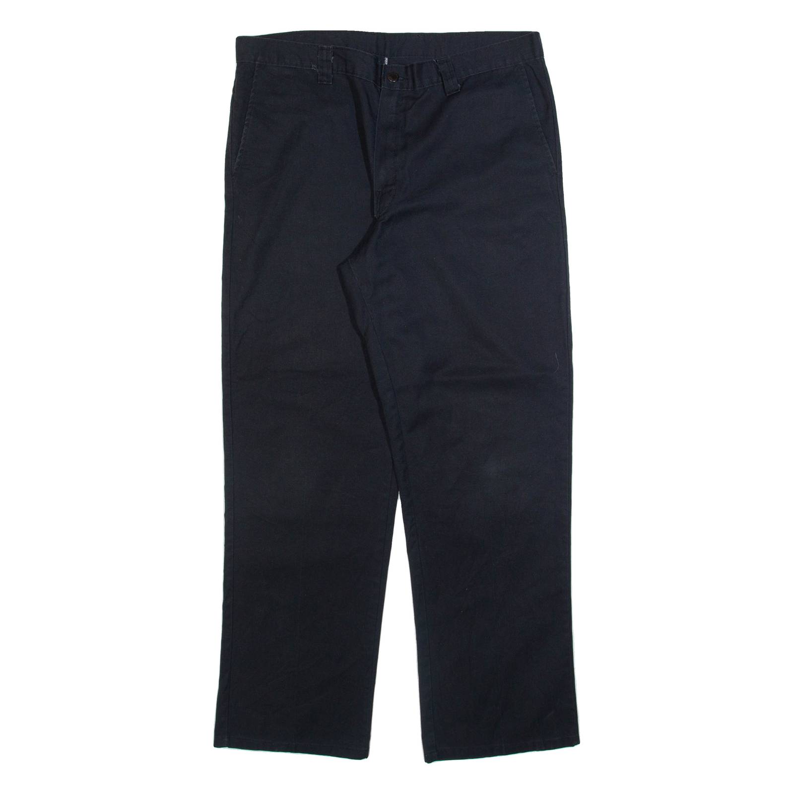 DICKIES Mens Trousers Black Regular Straight W36 L31