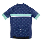 STOKE Full Zip Cycling Mens Jersey Blue High Neck M