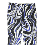 UEL CAMILO Womens Polyester Blend Black & White & Blue Regular Fit Straight