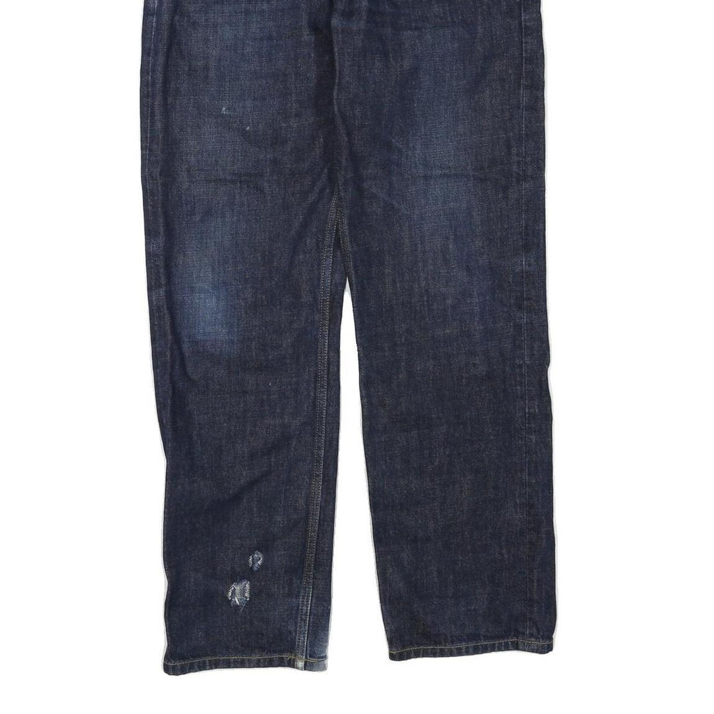 CARHARTT Mens Regular Fit Blue Denim Jeans W33 L32 Zip Closure Classic Workwear