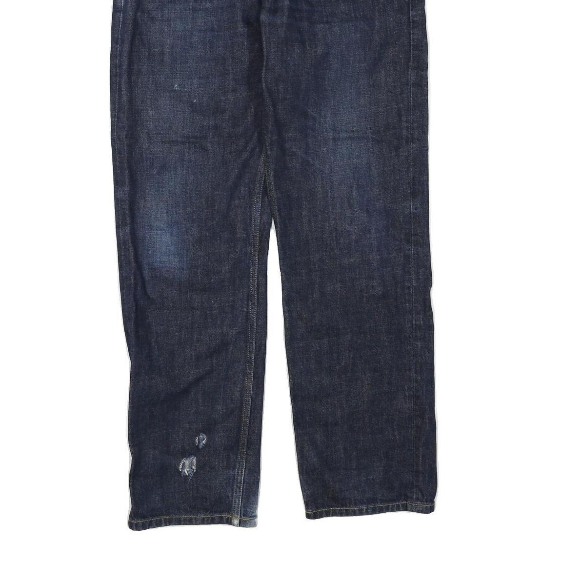 CARHARTT Mens Regular Fit Blue Denim Jeans W33 L32 Zip Closure Classic Workwear