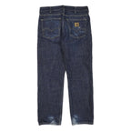CARHARTT Mens Regular Fit Blue Denim Jeans W33 L32 Zip Closure Classic Workwear