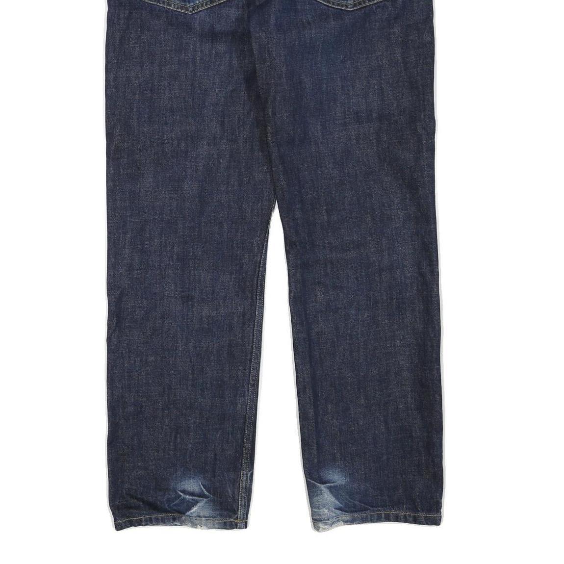 CARHARTT Mens Regular Fit Blue Denim Jeans W33 L32 Zip Closure Classic Workwear