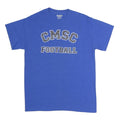 GILDAN Mens Blue CMSC Football Graphic T-Shirt M Short Sleeve Crew Neck