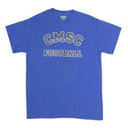GILDAN Mens Blue CMSC Football Graphic T-Shirt M Short Sleeve Crew Neck